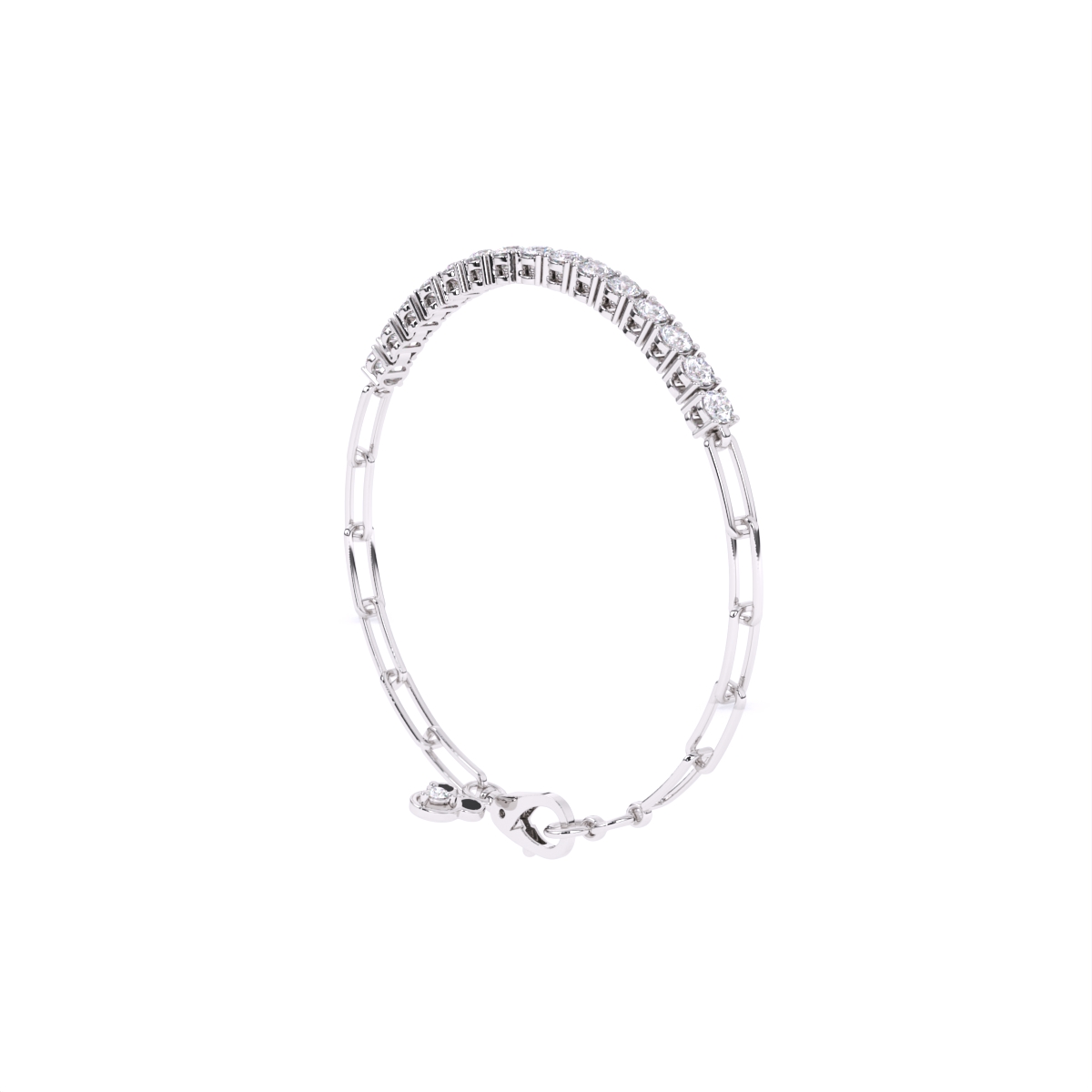 Round Link Lab Diamond Bracelet